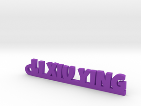 LI XIU YING_keychain_Lucky in Purple Processed Versatile Plastic