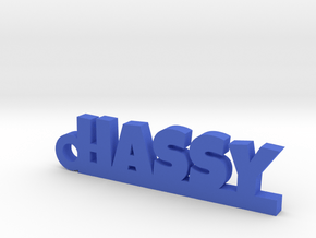 HASSY_keychain_Lucky in Blue Processed Versatile Plastic