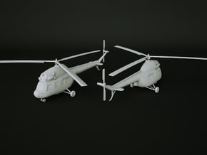 Mil M-2 Helicopter Scale: 1:87 in White Natural Versatile Plastic
