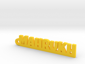 MAHRUKH_keychain_Lucky in Yellow Processed Versatile Plastic