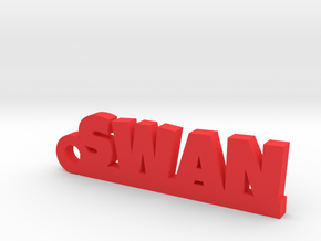 SWAN_keychain_Lucky in Red Processed Versatile Plastic