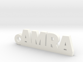 AMRA_keychain_Lucky in White Processed Versatile Plastic