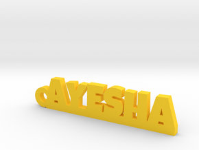 AYESHA_keychain_Lucky in Yellow Processed Versatile Plastic