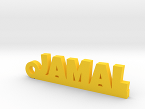JAMAL_keychain_Lucky in Yellow Processed Versatile Plastic