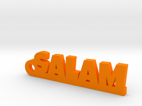 SALAM_keychain_Lucky in Polished and Bronzed Black Steel
