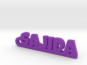 SAJIDA_keychain_Lucky in Purple Processed Versatile Plastic
