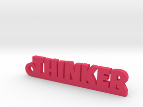 THINKER_keychain_Lucky in Pink Processed Versatile Plastic