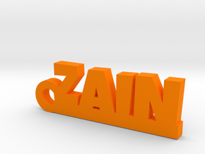 ZAIN_keychain_Lucky in Orange Processed Versatile Plastic