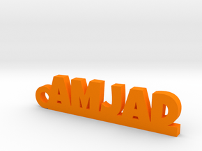 AMJAD_keychain_Lucky in Orange Processed Versatile Plastic