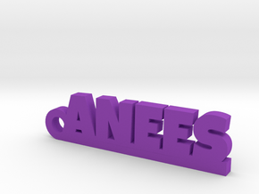 ANEES_keychain_Lucky in Purple Processed Versatile Plastic