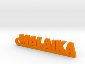 MALAIKA_keychain_Lucky in Polished and Bronzed Black Steel