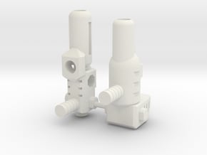 TF CW Combiner Blaster for Prime in White Natural Versatile Plastic