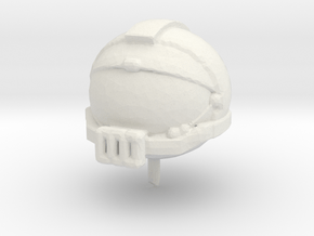 Space Helmet v1 in White Natural Versatile Plastic