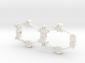 susp-01-2020 2-axle leaf suspension 1/24 in White Processed Versatile Plastic