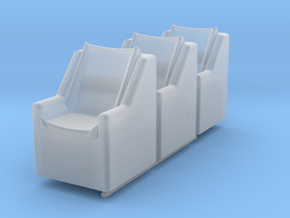 SPACE 2999 EAGLE MATTEL SEATS in Tan Fine Detail Plastic