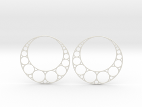 Apollonian Earrings in White Natural Versatile Plastic
