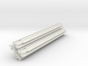 Verbau Eckträger 6.5m Set / shoring rail corner in White Natural Versatile Plastic: 1:50