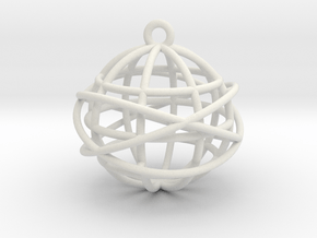 Unisphere.v2.one.mmscale in White Natural Versatile Plastic