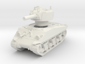 M4A3 Sherman 105mm 1/100 in White Natural Versatile Plastic