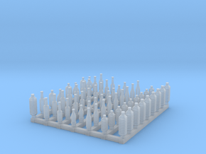 Bottles 1/48 scale in Smooth Fine Detail Plastic