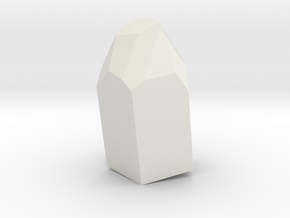 Pentagonal 4 in White Natural Versatile Plastic