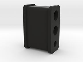 Fuel Line Insulator - 3 hole in Black Natural Versatile Plastic