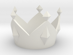 Mario King Boo Crown (Costume Size) in White Natural Versatile Plastic