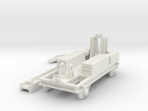 Schienenwolf (Railroad plough) in White Natural Versatile Plastic: 1:87 - HO