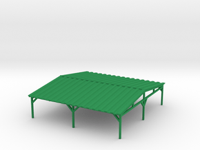 Big Picnic Shelter - HO 87:1 in Green Processed Versatile Plastic