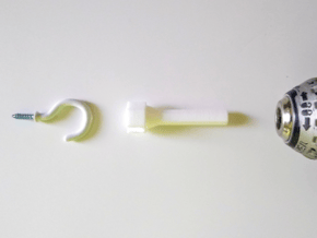 Drill Attachment For Screwing In Hooks (v3) in Tan Fine Detail Plastic