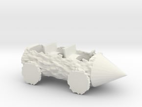 HO Scale Barney Rubble Car in White Natural Versatile Plastic