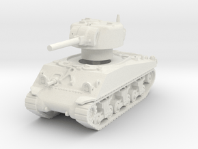 M4A3 Sherman 75mm 1/100 in White Natural Versatile Plastic