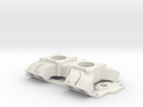 V8 Inlet dual in White Natural Versatile Plastic