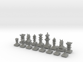 May Chess Set in Gray PA12