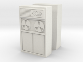 Old Computer Bank (x2) 1/72 in White Natural Versatile Plastic