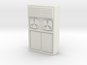 Old Computer Bank 1/43 in White Natural Versatile Plastic