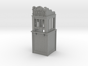 Carnival Ticket Booth 01. 1:24 Scale in Gray PA12