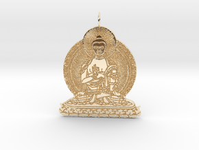 Buddah Pendant in 14k Gold Plated Brass