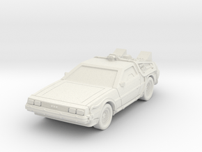 BackTTF DeLorean DMC  in White Natural Versatile Plastic: 1:200