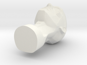 Planes of the Head - John Asaro in White Natural Versatile Plastic: Medium