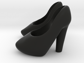 Super High Chunky Heels in Black Premium Versatile Plastic