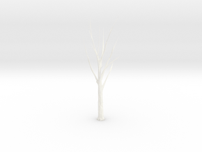 Tree Faceted - Meshmixed - Repaired in White Processed Versatile Plastic