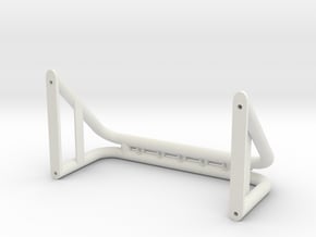 88 J-Con Stomper Single Single Roll Bar in White Natural Versatile Plastic