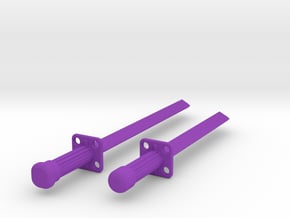 Ninja Sword Set in Purple Processed Versatile Plastic