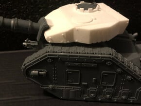 Imperial Battle Tank Turret in White Natural Versatile Plastic