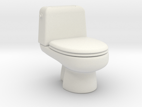 toilet 1/43 in White Natural Versatile Plastic