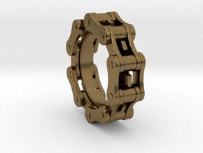 Bicycle Chain Ring in Natural Bronze
