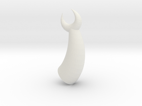 Mix and match horns - Claw in White Natural Versatile Plastic