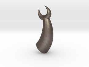 Mix and match horns - Claw in Polished Bronzed Silver Steel