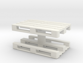 Euro Pallet (x2) 1/43 in White Natural Versatile Plastic